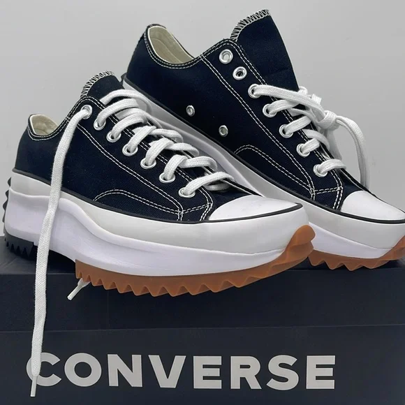 Converse Men’s RUN STAR HIKE OX BLACK/WHITE/GUM 168816C
Platforms Sneakers - Picture 4 of 16